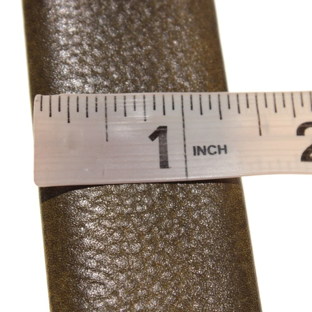Di Bianco NWT Cut to Size Dress Belt In Green Pebbled Leather One Size